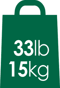symbole pour sac supportant une charge jusqu'à 15kg