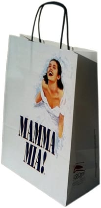 Sac kraft blanc personnalisé Mamma Mia