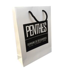 sac papier luxe cordelette en coton Domaine de Penthes
