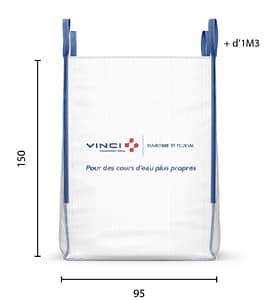 Big bag 1m3 personnalisé pour l'entreprise VINCI