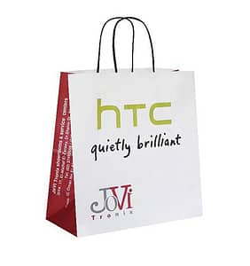 sac papier kraft personnalisé pour la marque HTC