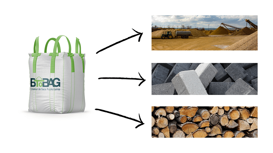 illustration des différentes utilisations du big-bag