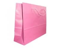 sac publicitaire luxe en papier rose